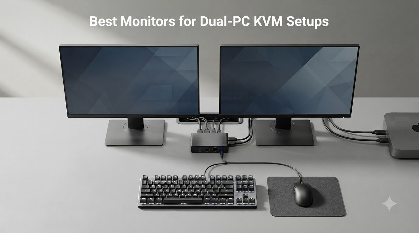 Best Monitors for Dual-PC KVM Setups