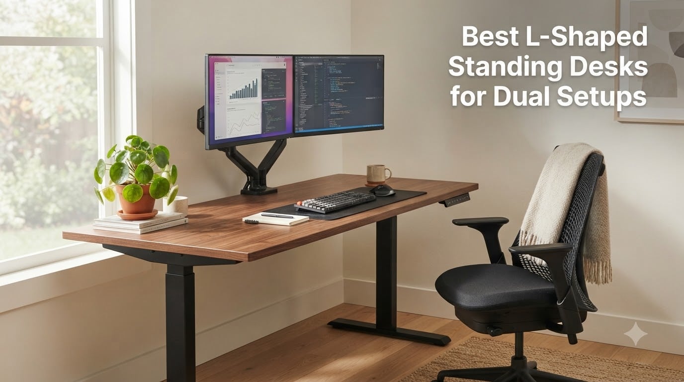 Best L-Shaped Standing Desks for Dual Setups