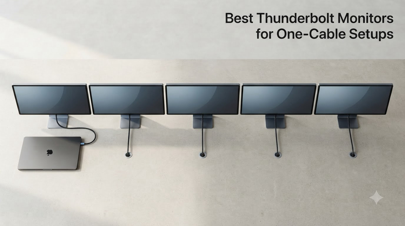 Best Thunderbolt Monitors for One-Cable Setups