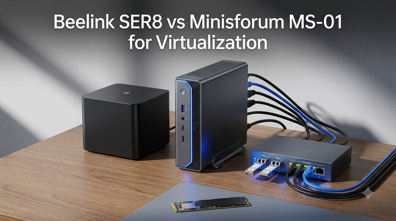 Beelink SER8 vs Minisforum MS-01 for Virtualization