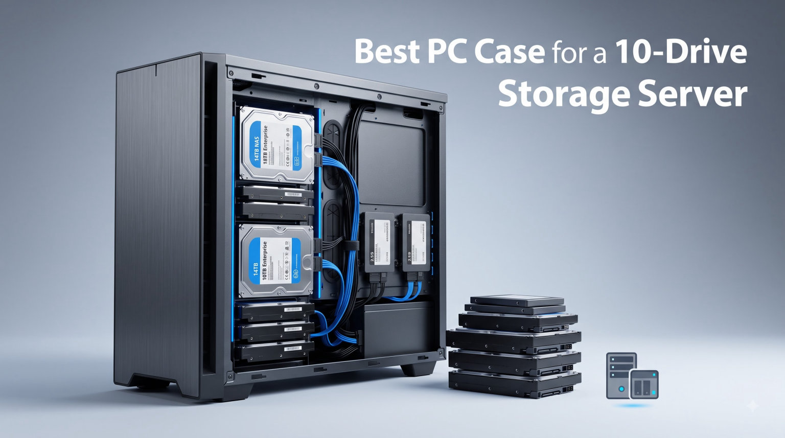 Best PC Case for a 10-Drive Storage Server
