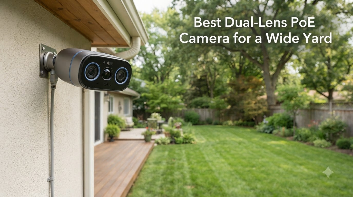Best Dual-Lens PoE Camera for a Wide Yard