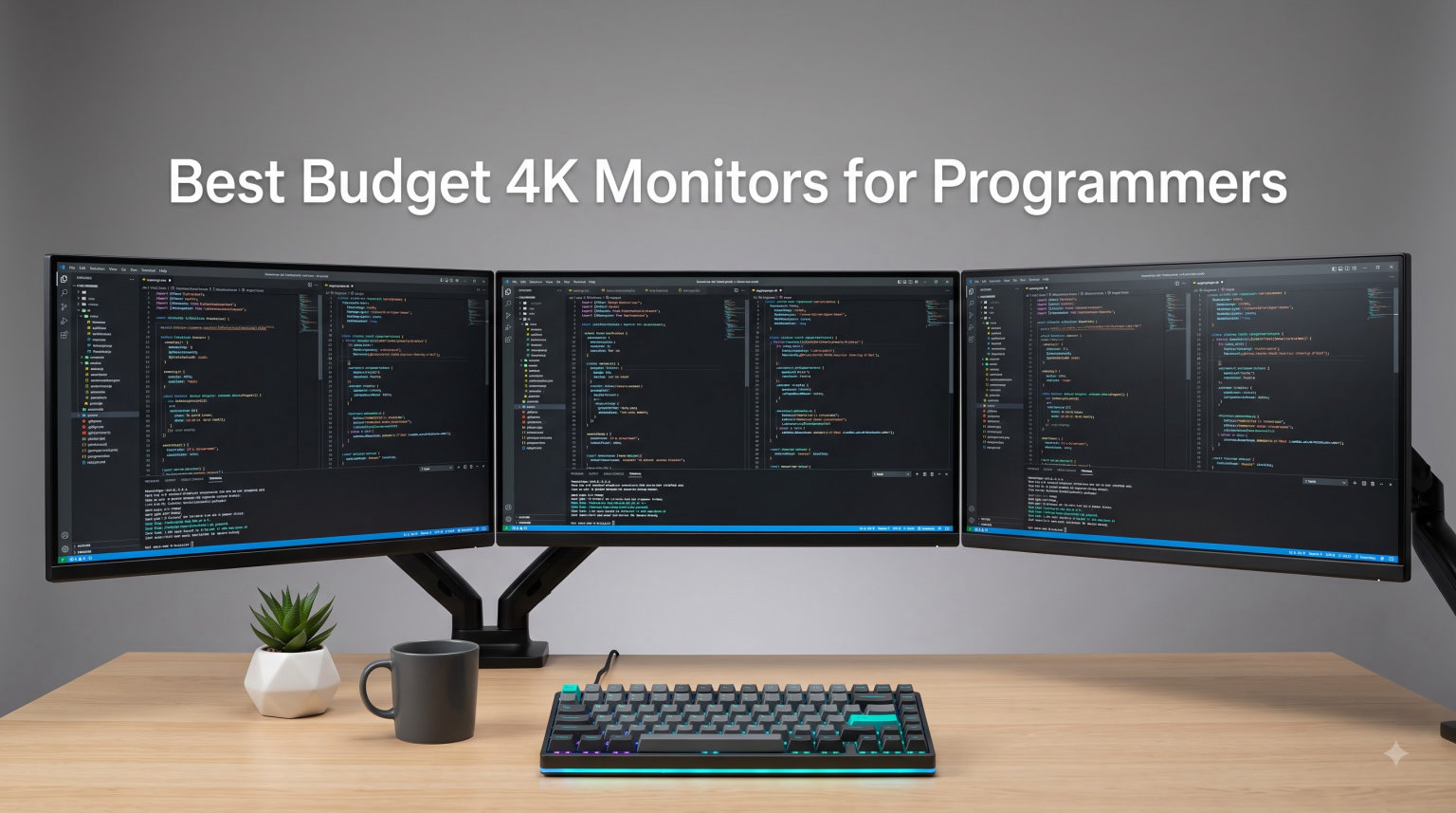 Best Budget 4K Monitors for Programmers