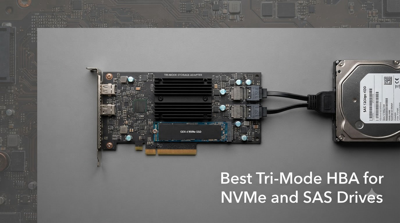 Best Tri-Mode HBA for NVMe and SAS Drives