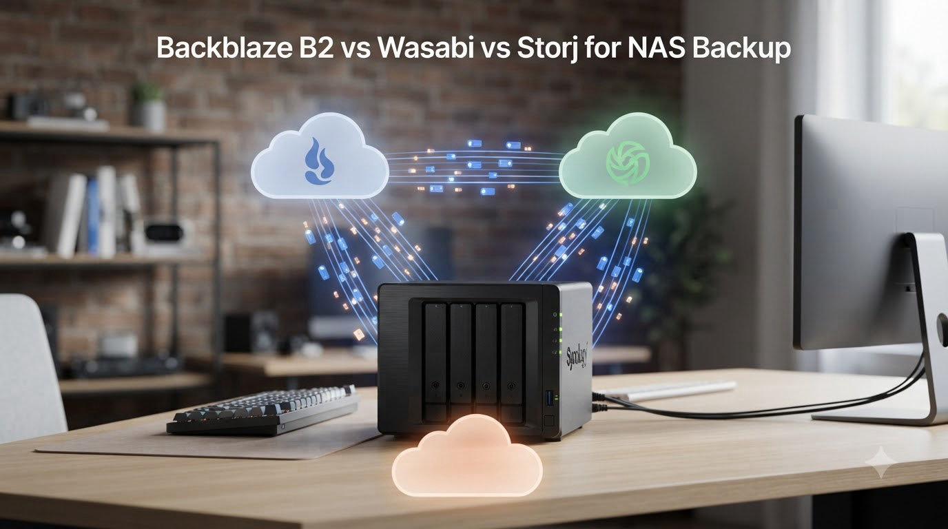 Backblaze B2 vs Wasabi vs Storj for NAS Backup