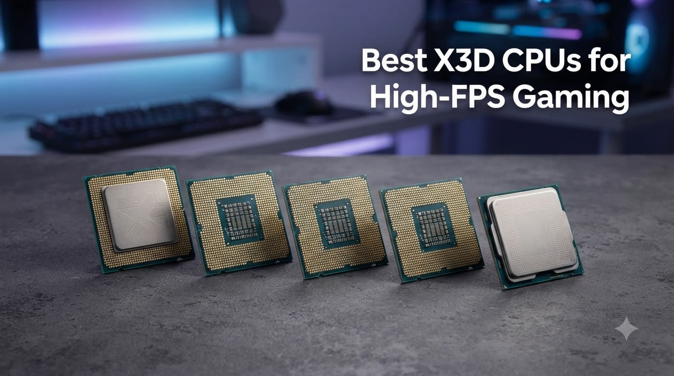Best X3D CPUs for High-FPS Gaming