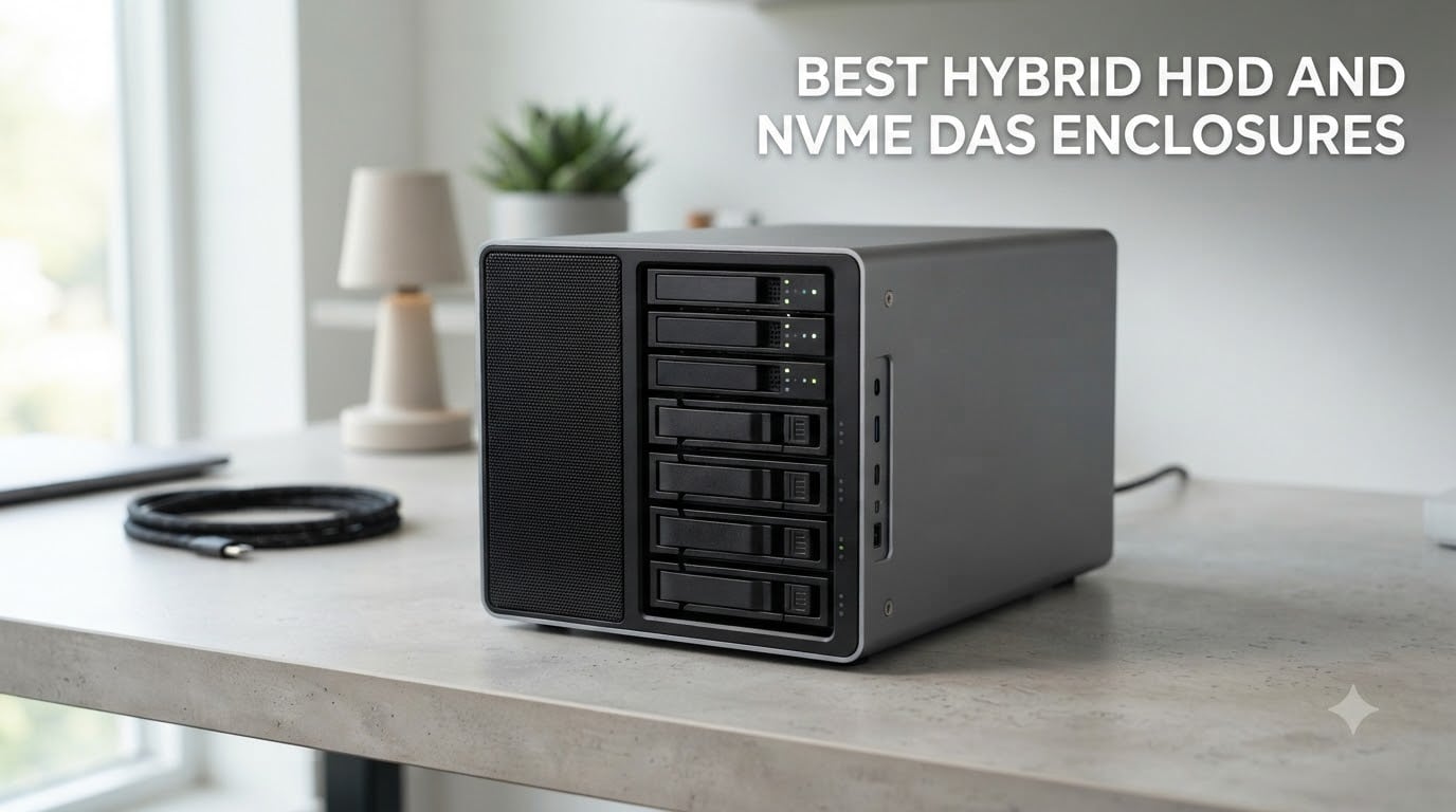 Best Hybrid HDD and NVMe DAS Enclosures