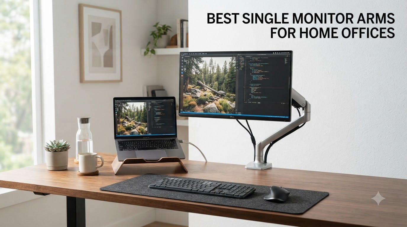 Best Single Monitor Arms for Home Offices