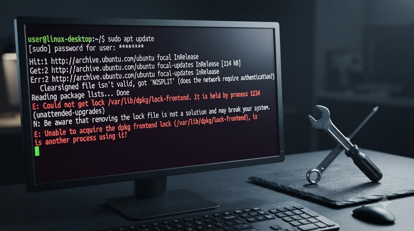 Fixing dpkg "Could Not Get Lock /var/lib/dpkg/lock" Errors Without Breaking apt