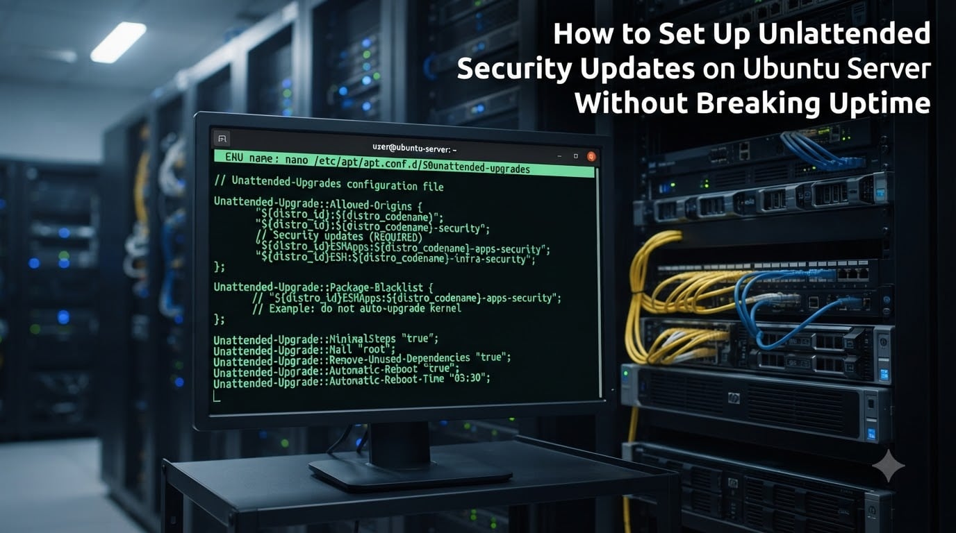 How to Set Up Unattended Security Updates on Ubuntu Server Without Breaking Uptime