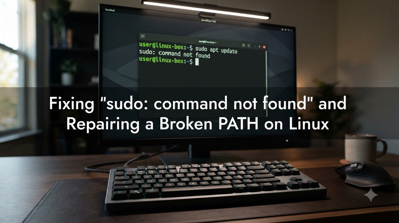 Fixing "sudo: command not found" and Repairing a Broken PATH on Linux