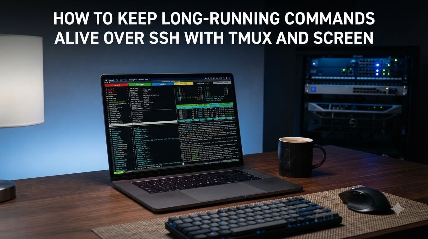 How to Keep Long-Running Commands Alive Over SSH With tmux and screen