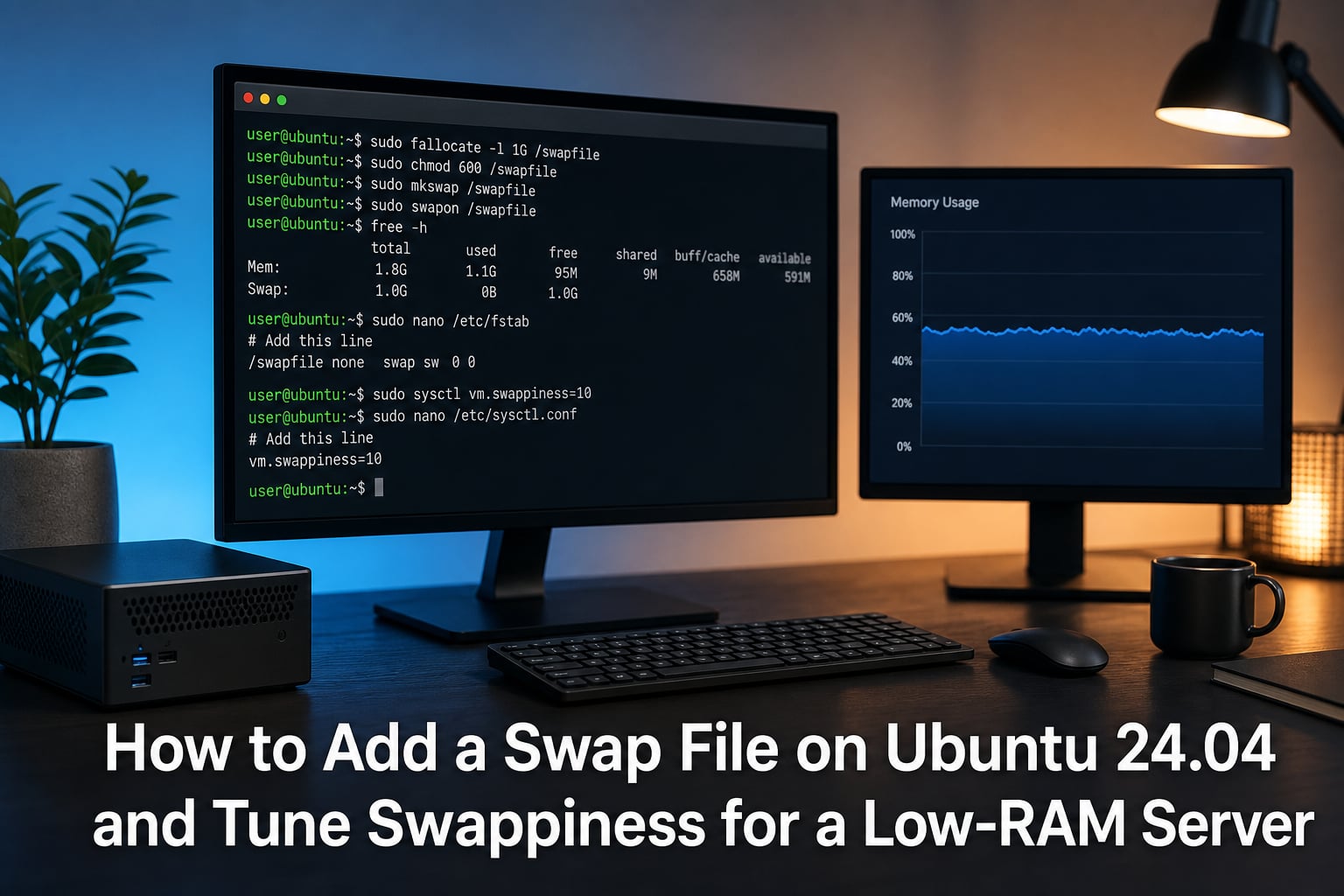 How to Add a Swap File on Ubuntu 24.04 and Tune Swappiness for a Low-RAM Server