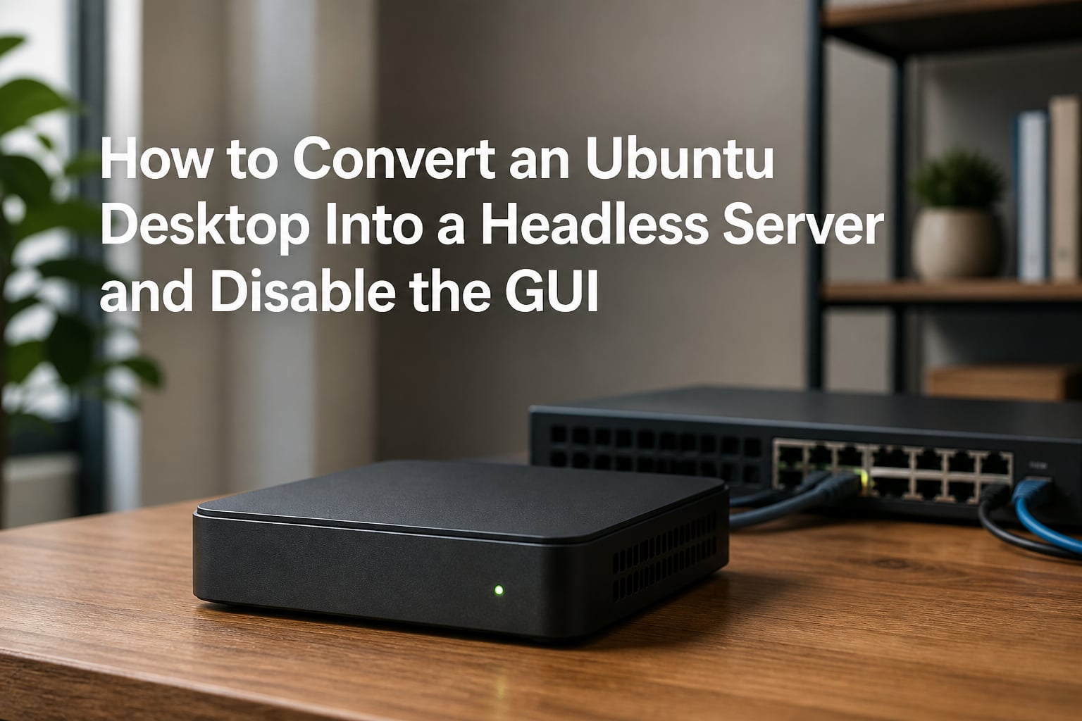 How to Convert an Ubuntu Desktop Into a Headless Server and Disable the GUI