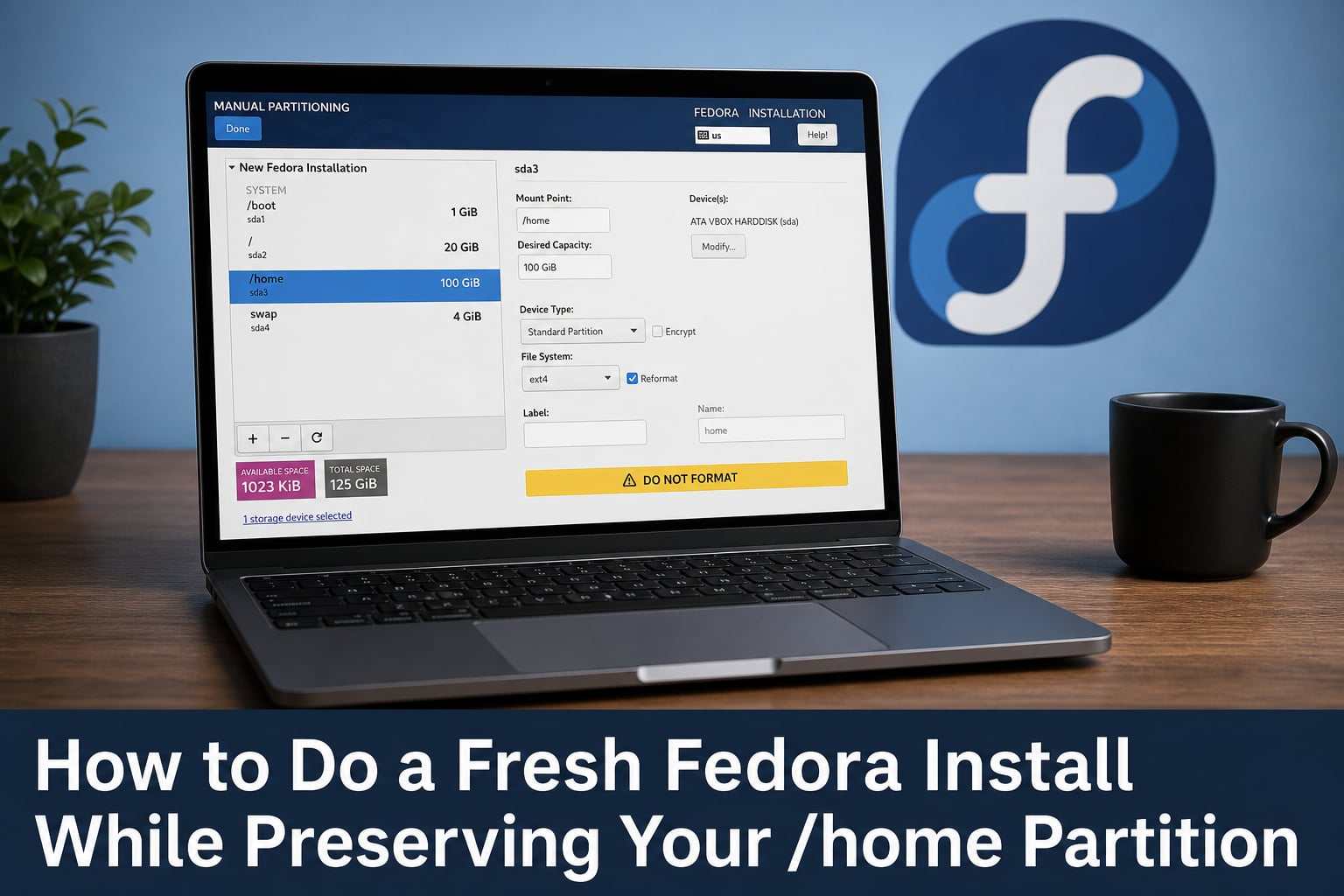 How to Do a Fresh Fedora Install While Preserving Your /home Partition