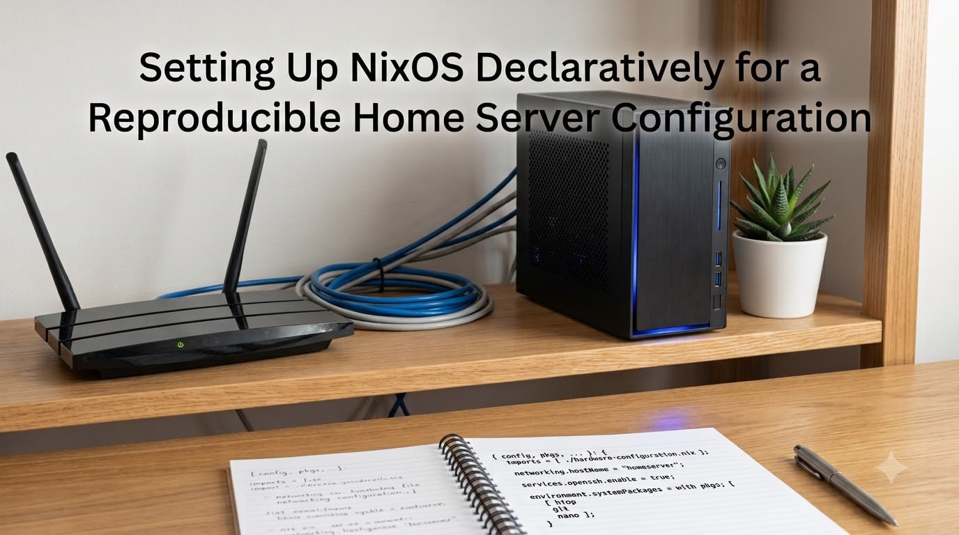 Setting Up NixOS Declaratively for a Reproducible Home Server Configuration