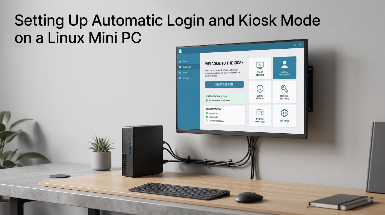 Setting Up Automatic Login and Kiosk Mode on a Linux Mini PC
