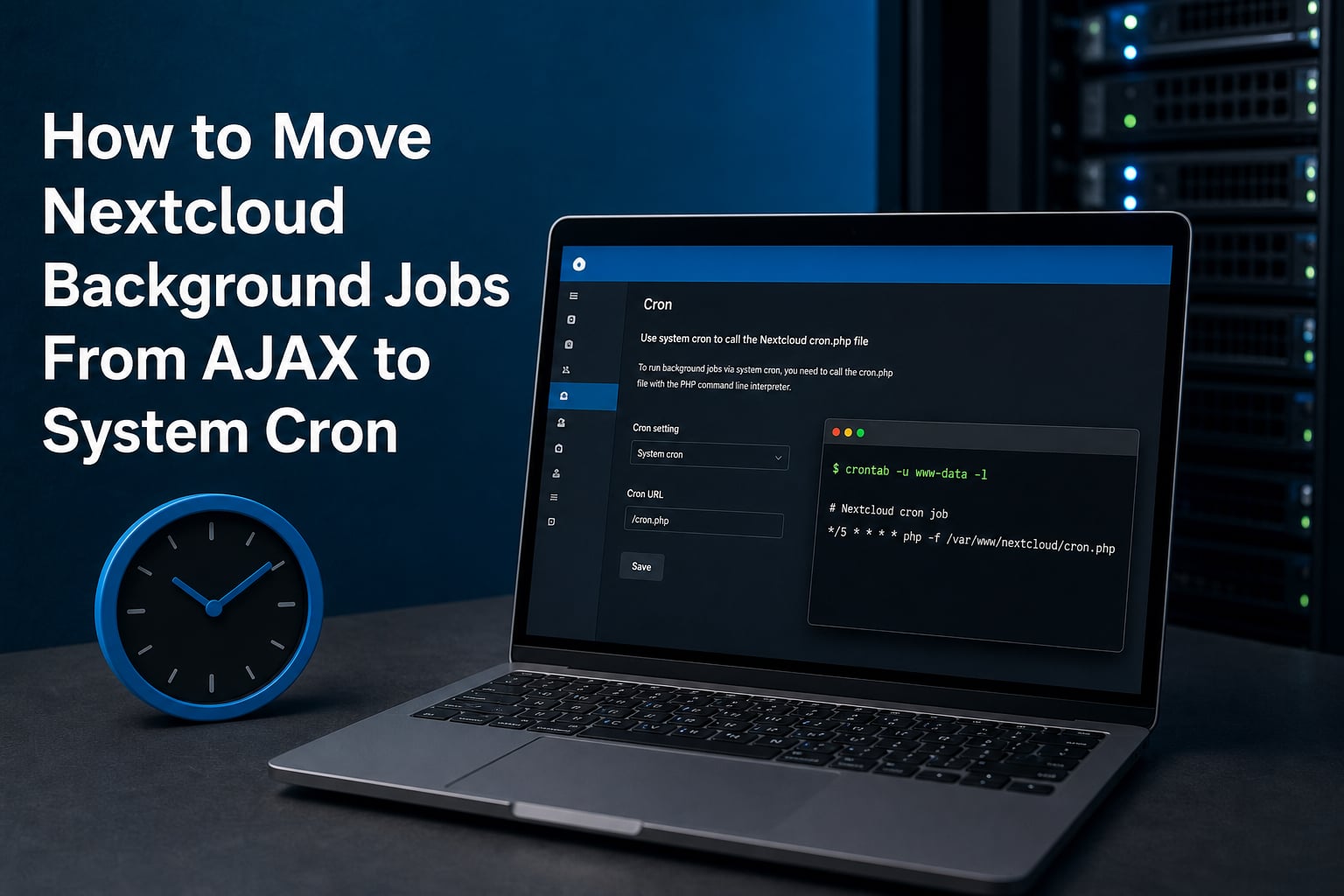 How to Move Nextcloud Background Jobs From AJAX to System Cron