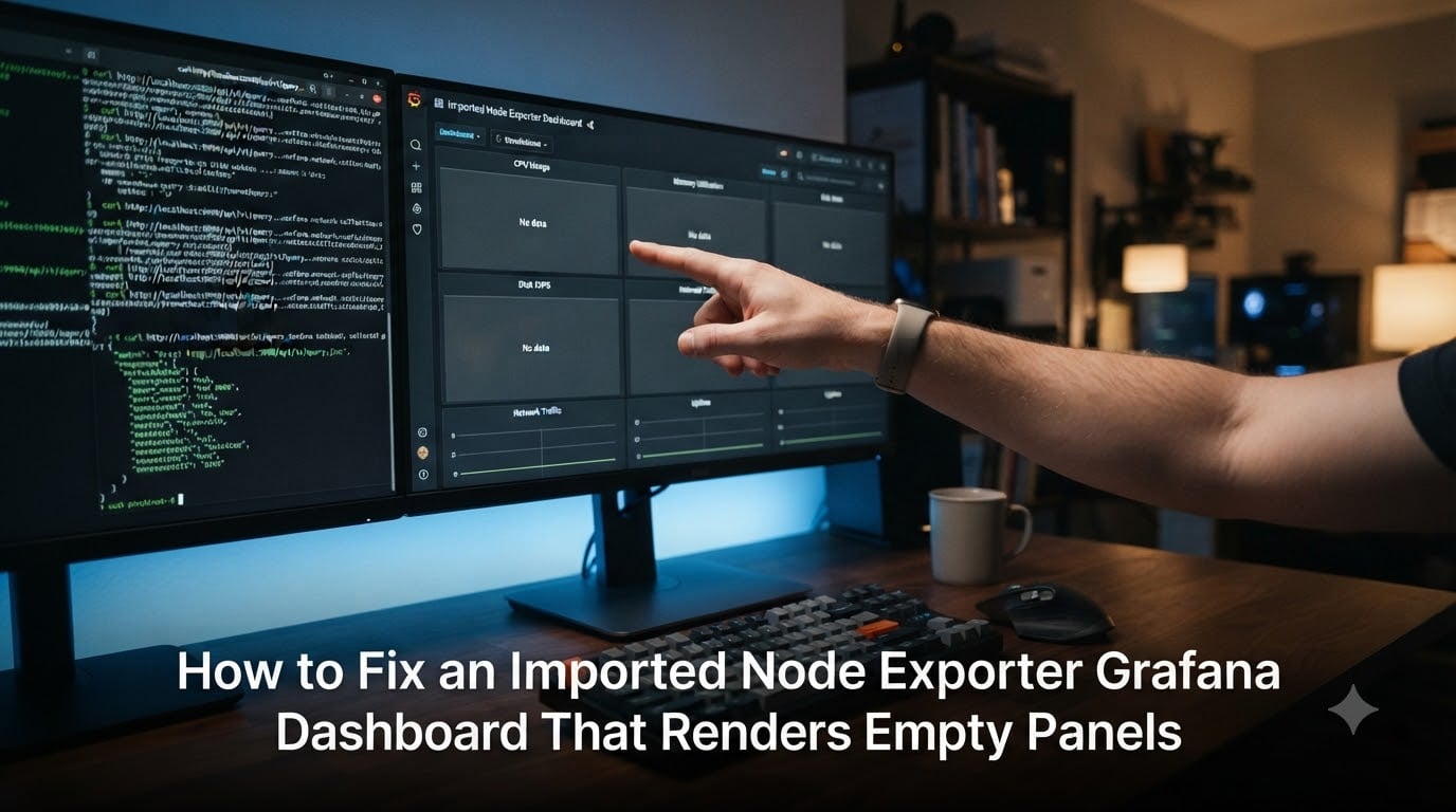How to Fix an Imported Node Exporter Grafana Dashboard That Renders Empty Panels