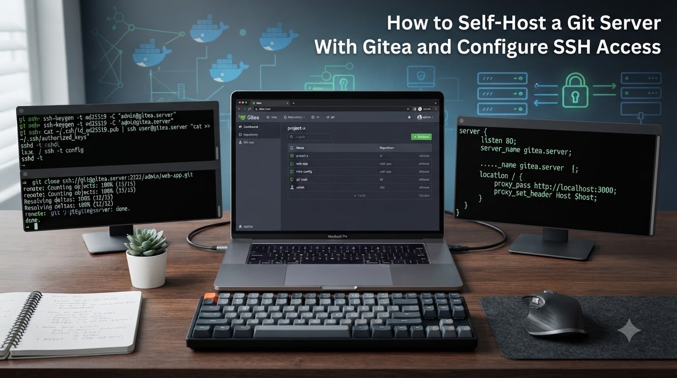 How to Self-Host a Git Server With Gitea and Configure SSH Access