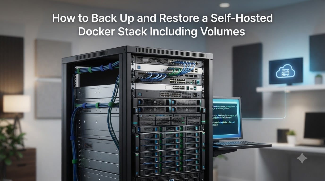 How to Back Up and Restore a Self-Hosted Docker Stack Including Volumes