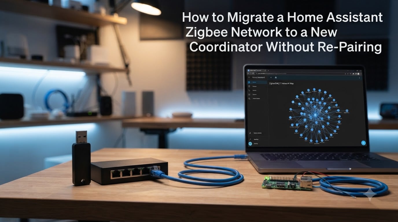How to Migrate a Home Assistant Zigbee Network to a New Coordinator Without Re-Pairing