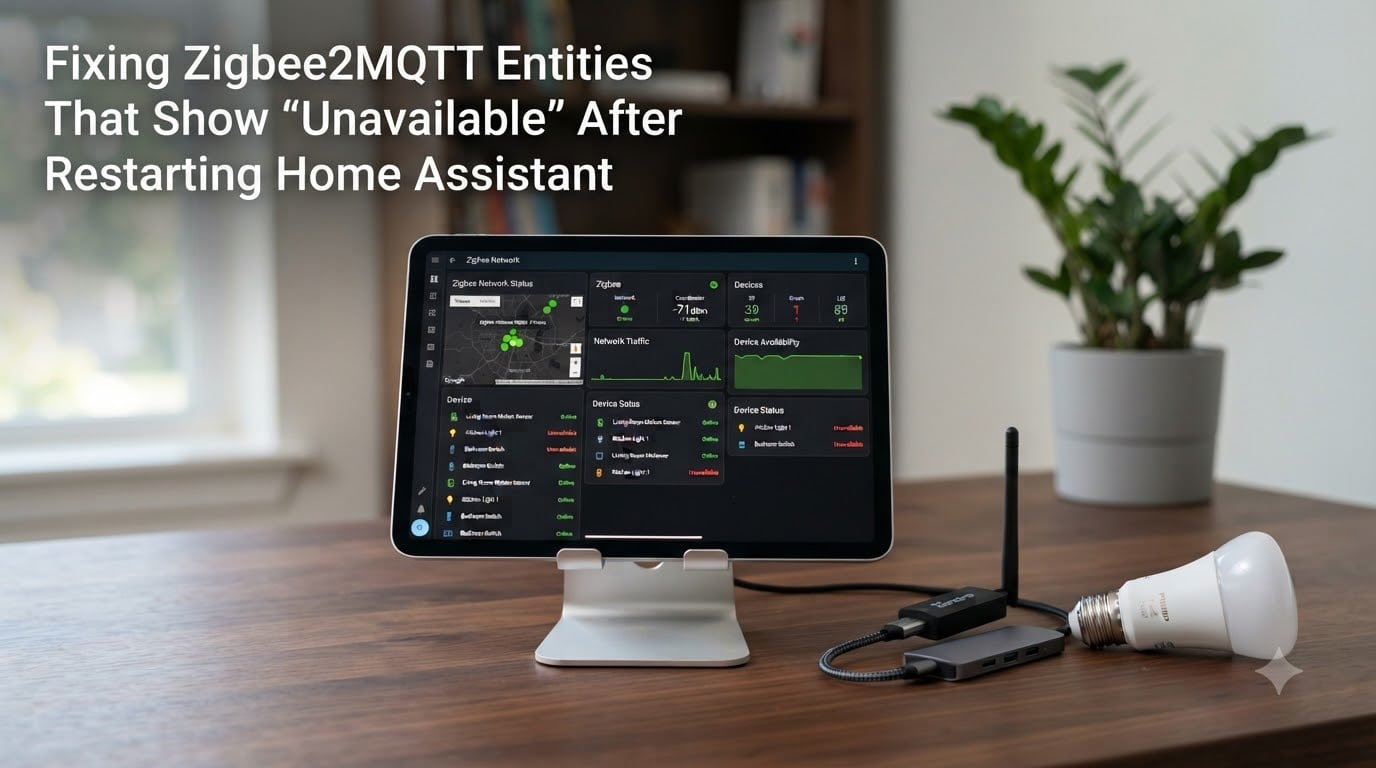 Fixing Zigbee2MQTT Entities That Show "Unavailable" After Restarting Home Assistant