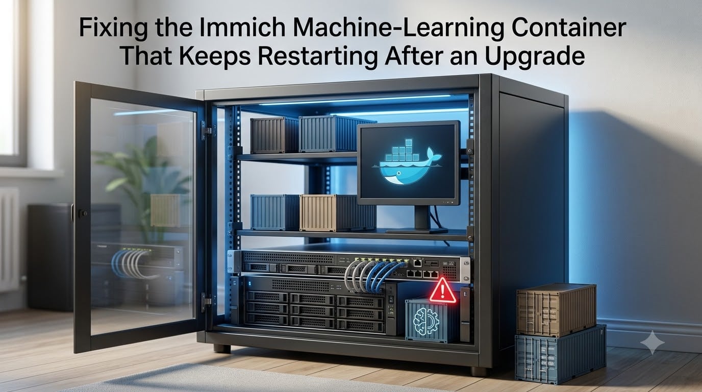 Fixing the Immich Machine-Learning Container That Keeps Restarting After an Upgrade