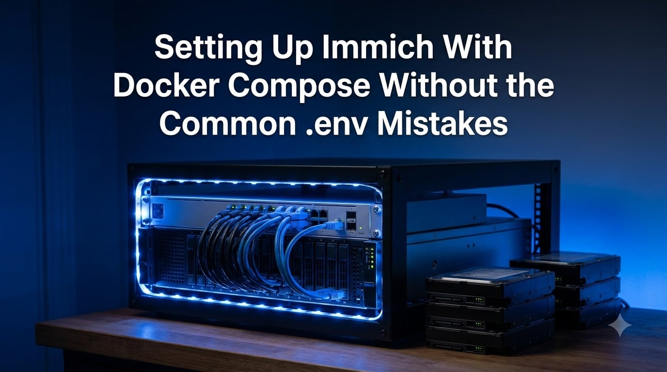 Setting Up Immich With Docker Compose Without the Common .env Mistakes