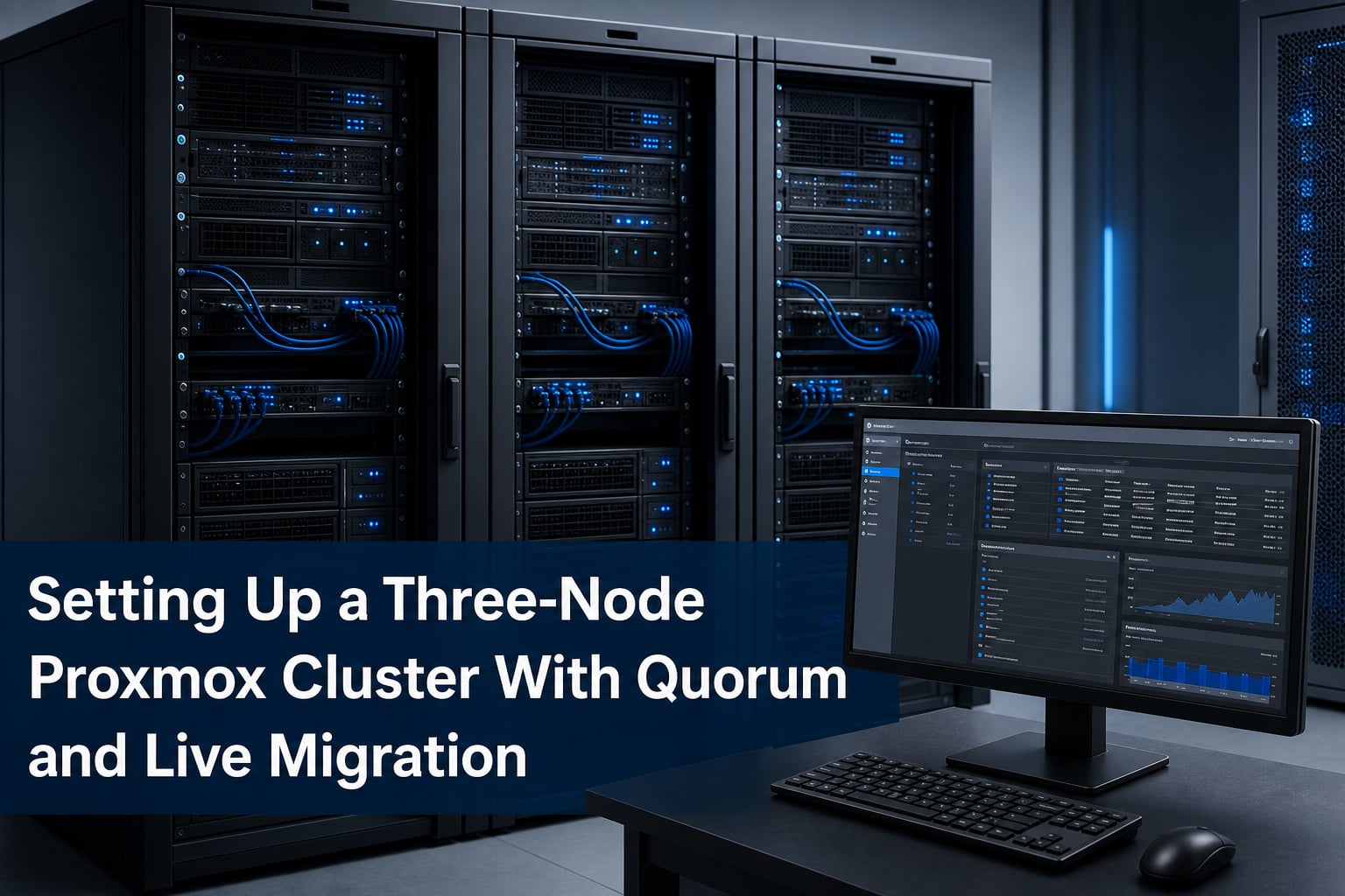 Setting Up a Three-Node Proxmox Cluster With Quorum and Live Migration