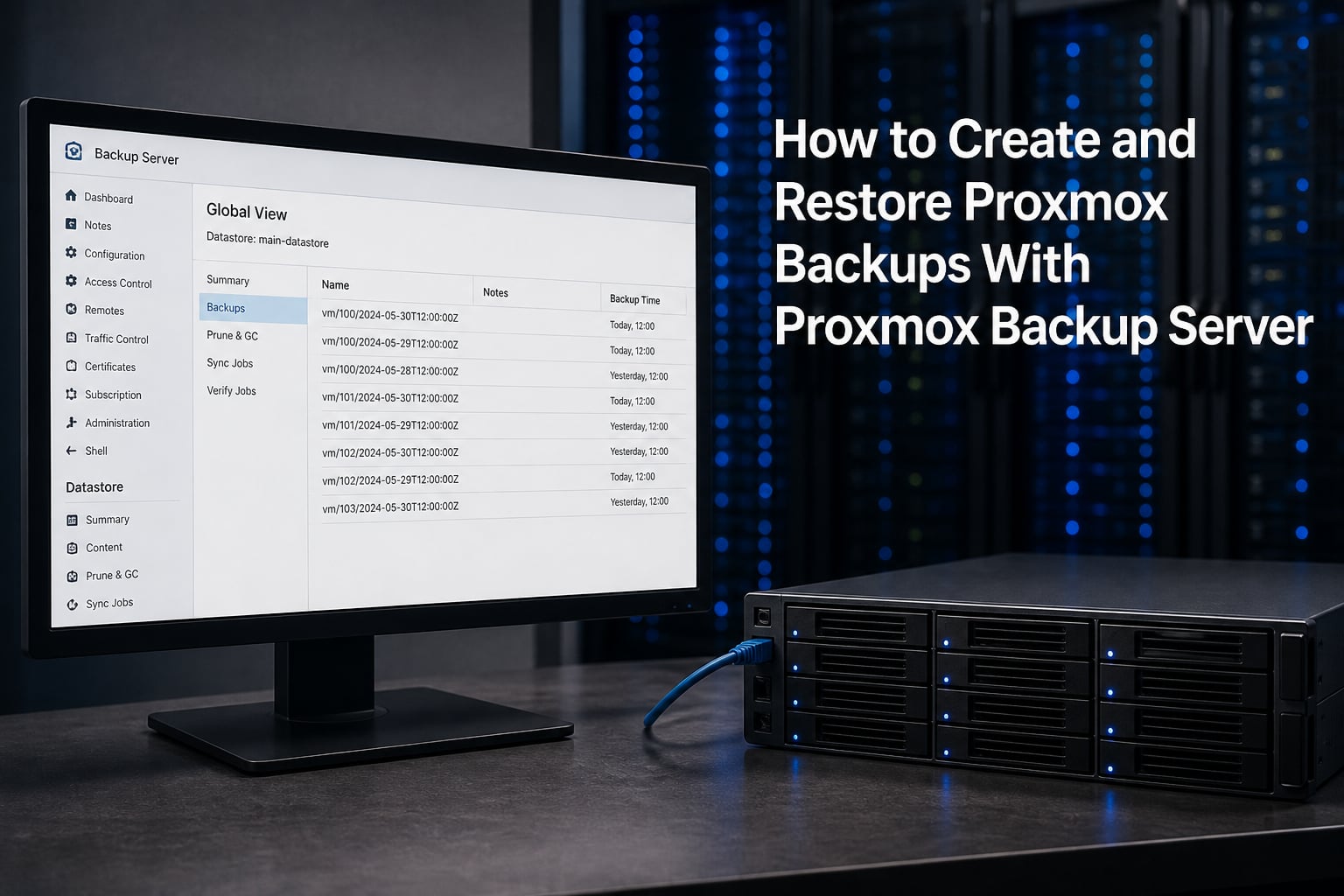 How to Create and Restore Proxmox Backups With Proxmox Backup Server