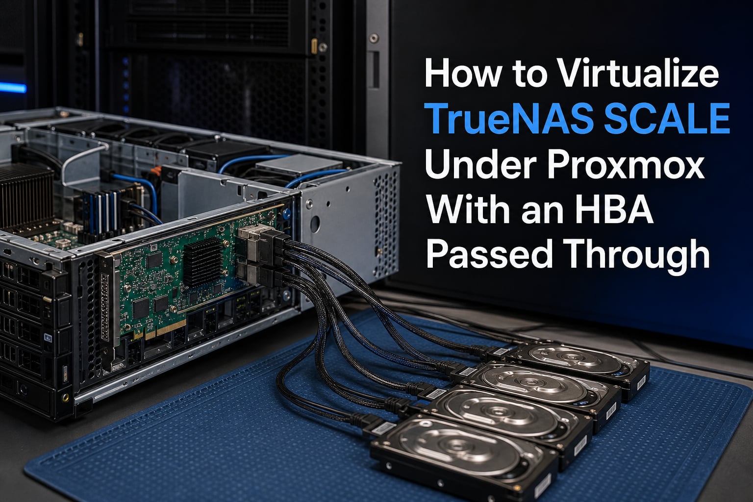 How to Virtualize TrueNAS SCALE Under Proxmox With an HBA Passed Through