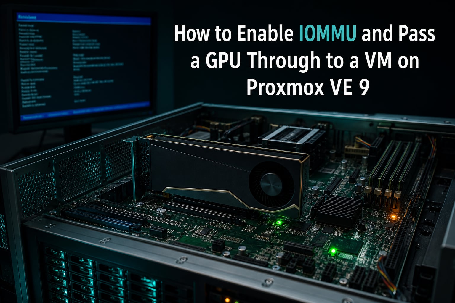 How to Enable IOMMU and Pass a GPU Through to a VM on Proxmox VE 9