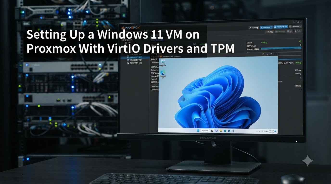 Setting Up a Windows 11 VM on Proxmox With VirtIO Drivers and TPM