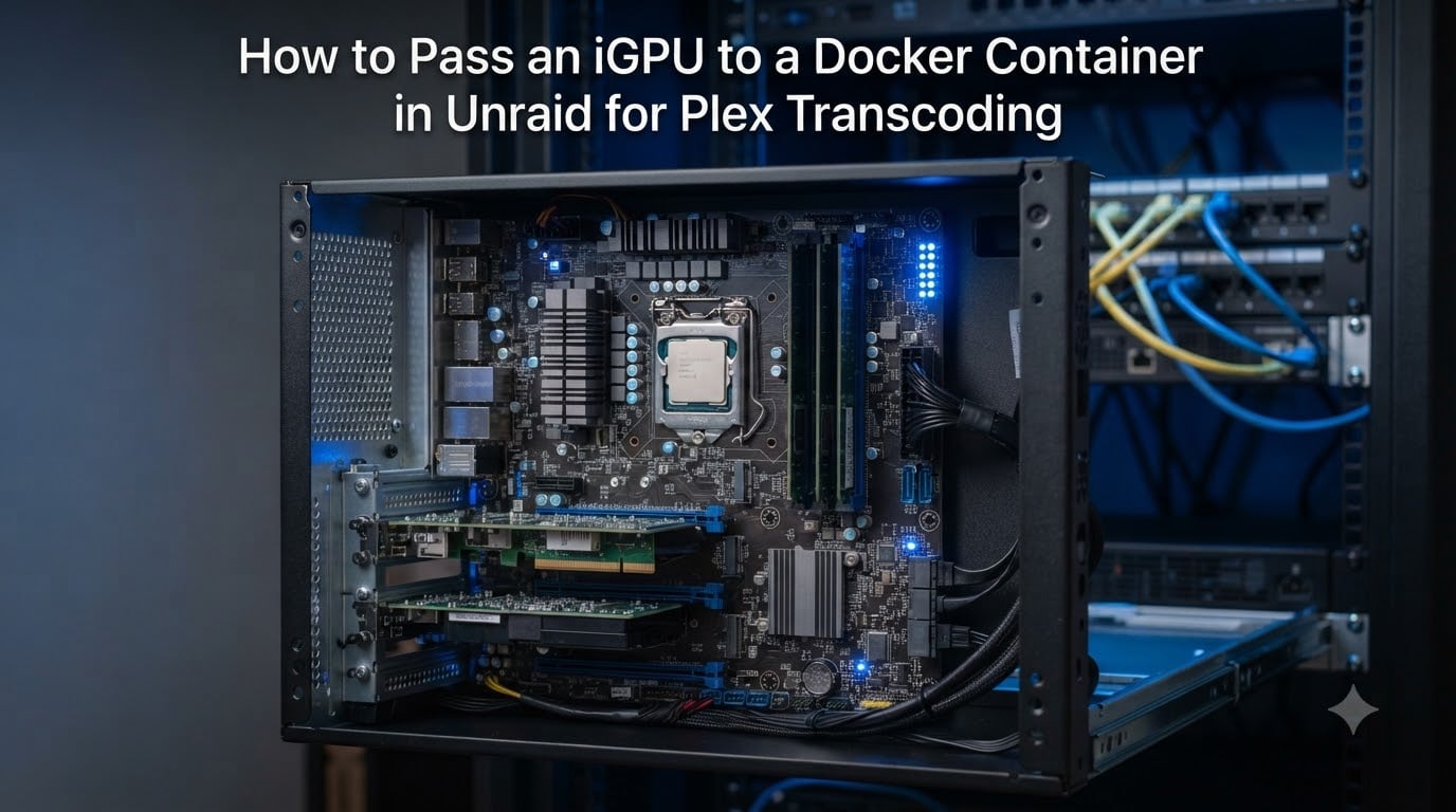 How to Pass an iGPU to a Docker Container in Unraid for Plex Transcoding