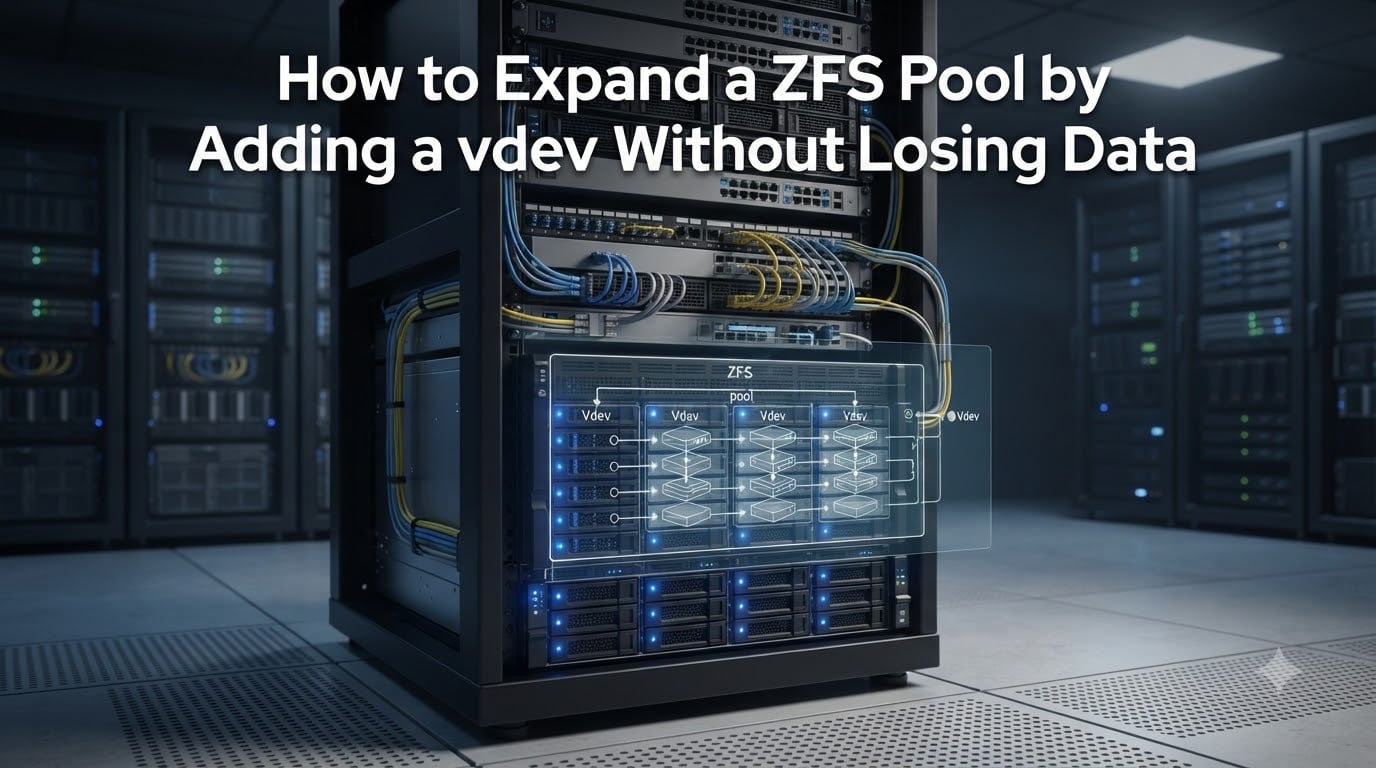 How to Expand a ZFS Pool by Adding a vdev Without Losing Data