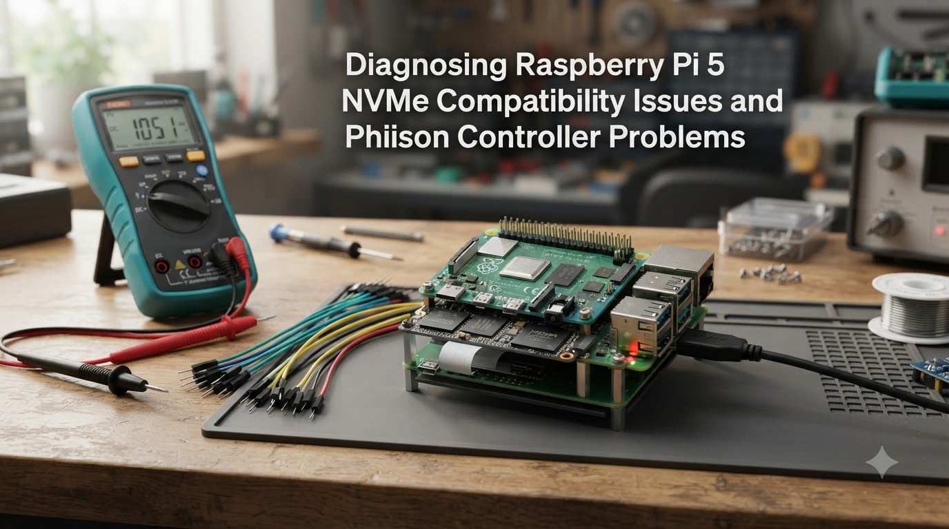 Diagnosing Raspberry Pi 5 NVMe Compatibility Issues and Phison Controller Problems