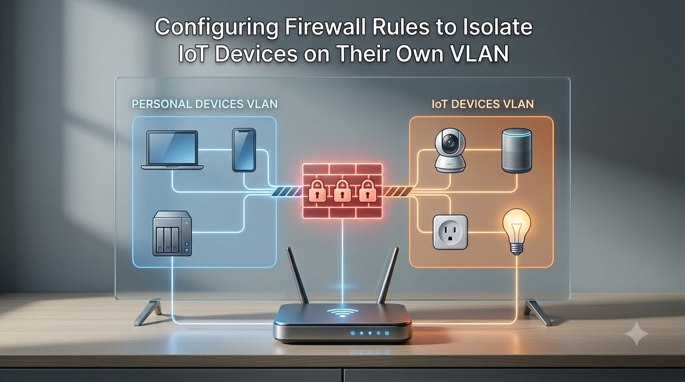 Configuring Firewall Rules to Isolate IoT Devices on Their Own VLAN