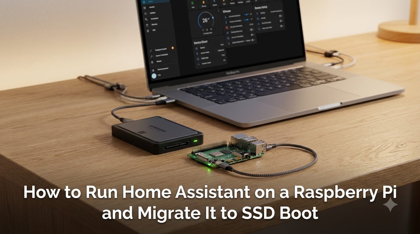 How to Run Home Assistant on a Raspberry Pi and Migrate It to SSD Boot