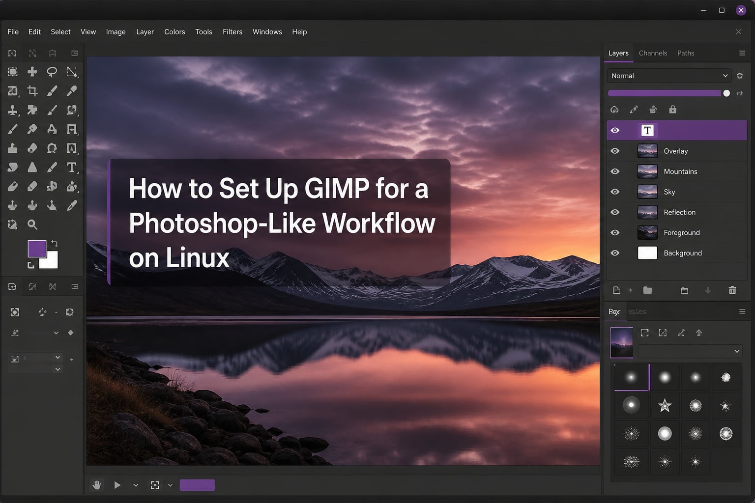 How to Set Up GIMP for a Photoshop-Like Workflow on Linux
