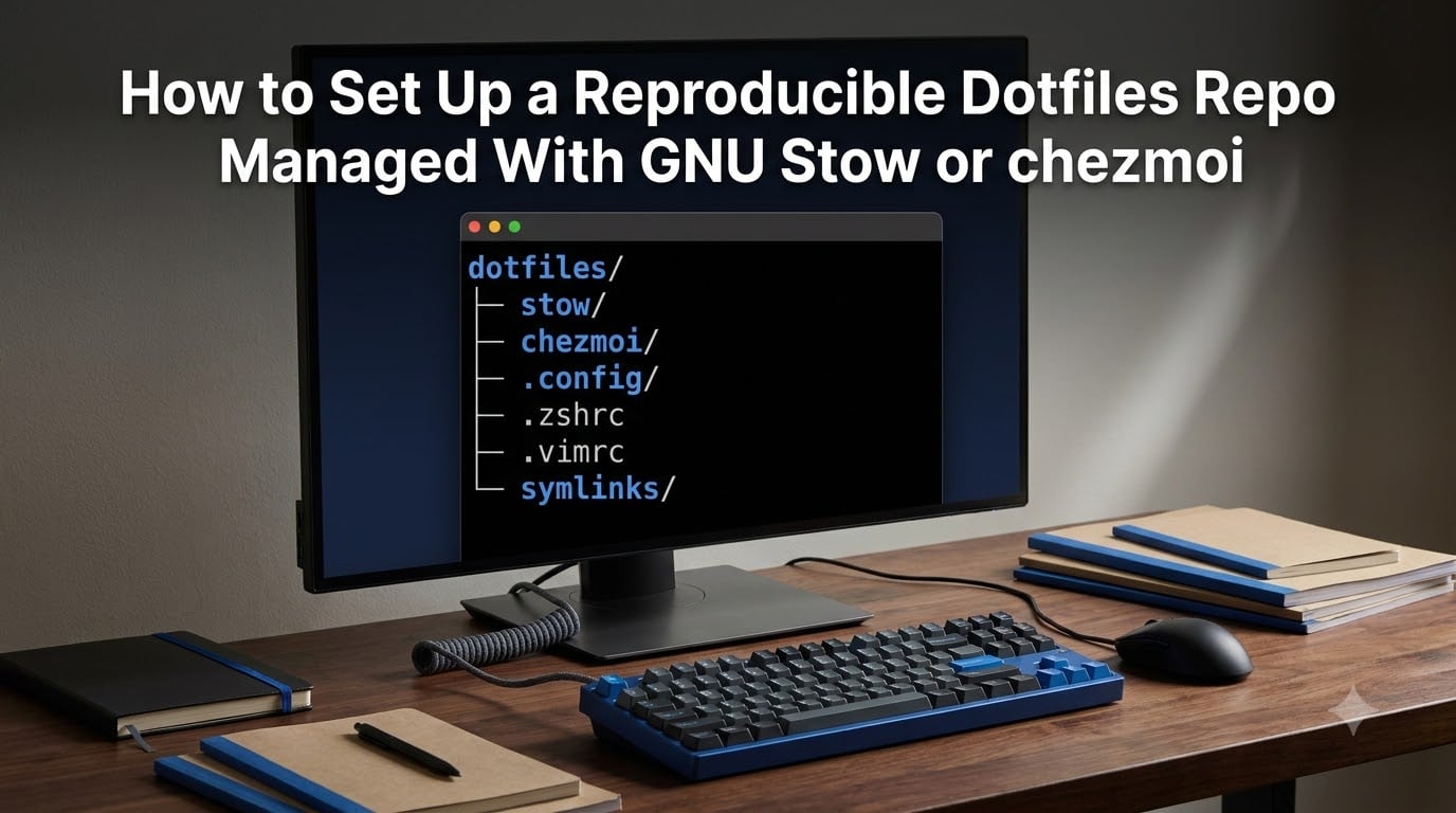 How to Set Up a Reproducible Dotfiles Repo Managed With GNU Stow or chezmoi