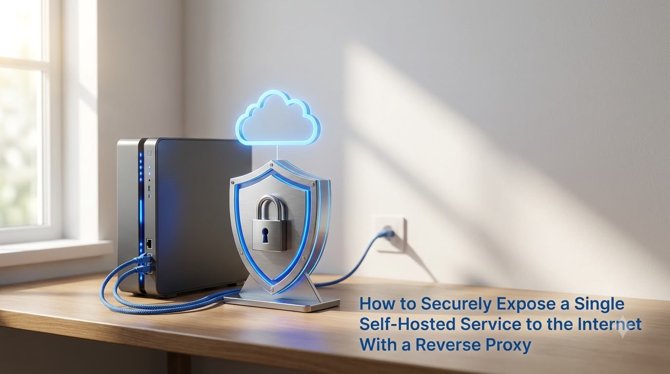 How to Securely Expose a Single Self-Hosted Service to the Internet With a Reverse Proxy