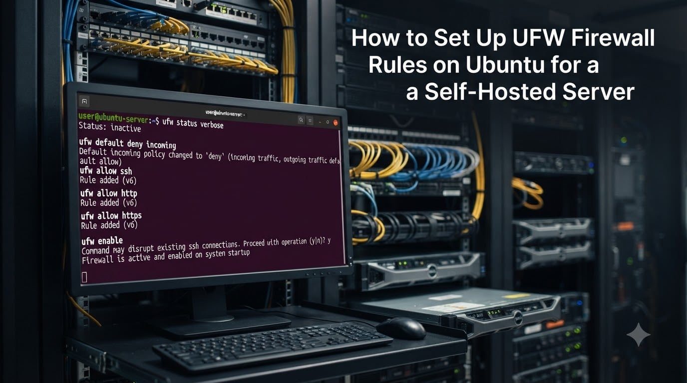 How to Set Up UFW Firewall Rules on Ubuntu for a Self-Hosted Server