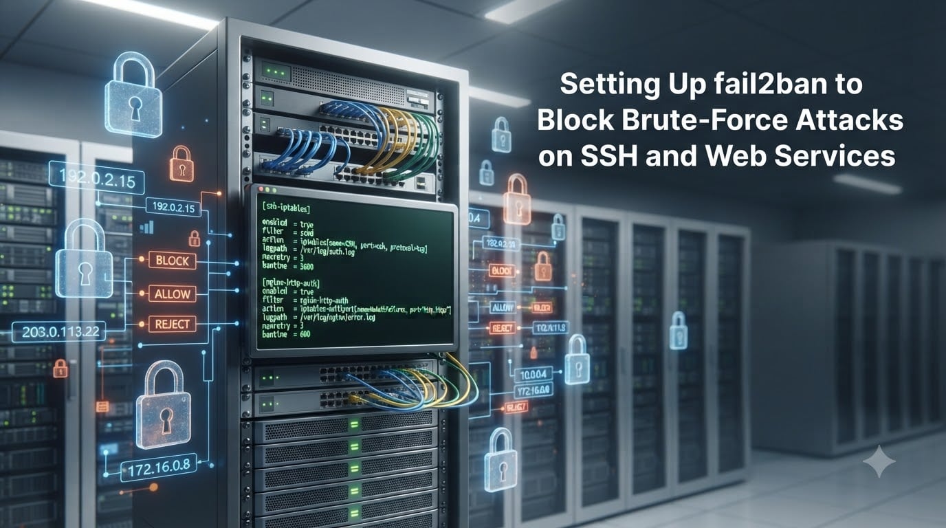 Setting Up fail2ban to Block Brute-Force Attacks on SSH and Web Services
