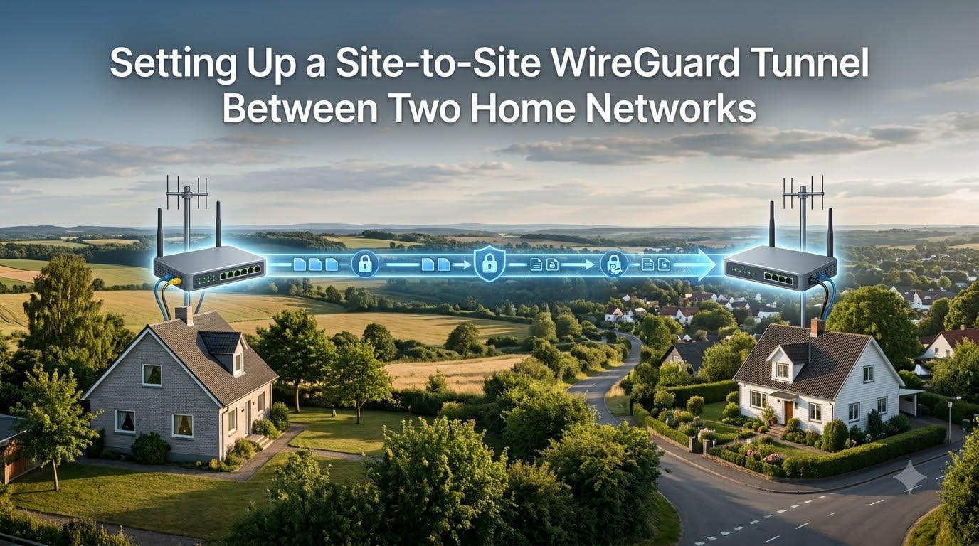 Setting Up a Site-to-Site WireGuard Tunnel Between Two Home Networks