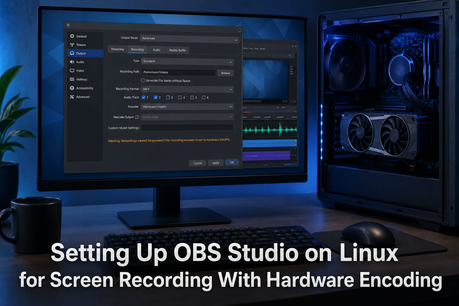 Setting Up OBS Studio on Linux for Screen Recording With Hardware Encoding