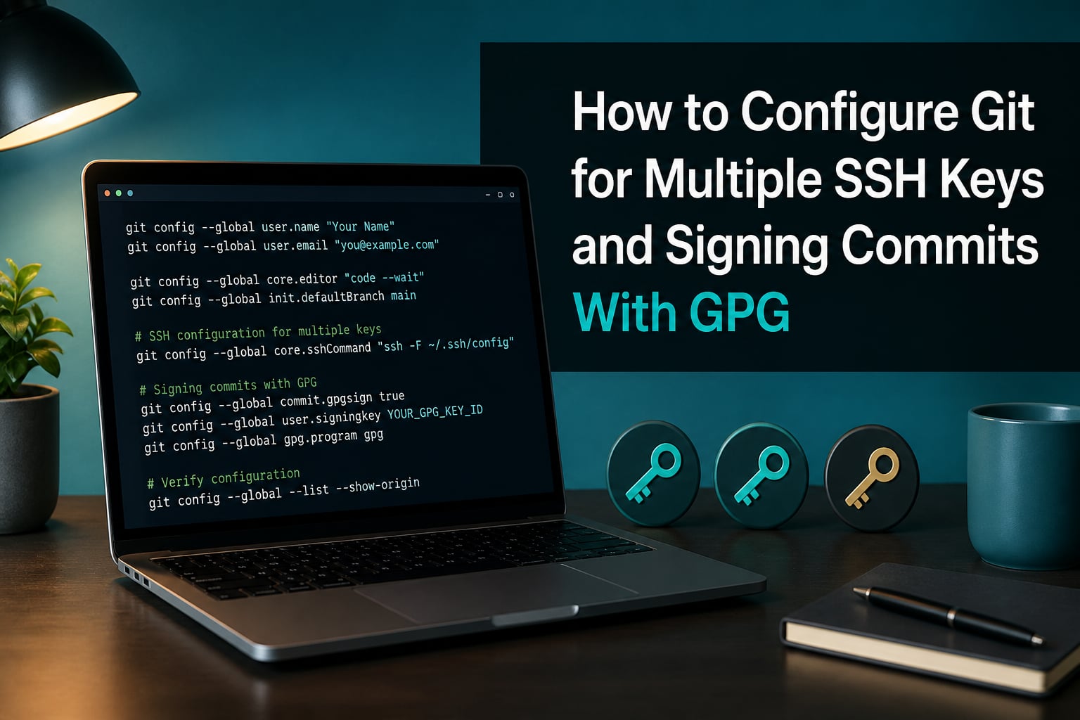 How to Configure Git for Multiple SSH Keys and Signing Commits With GPG