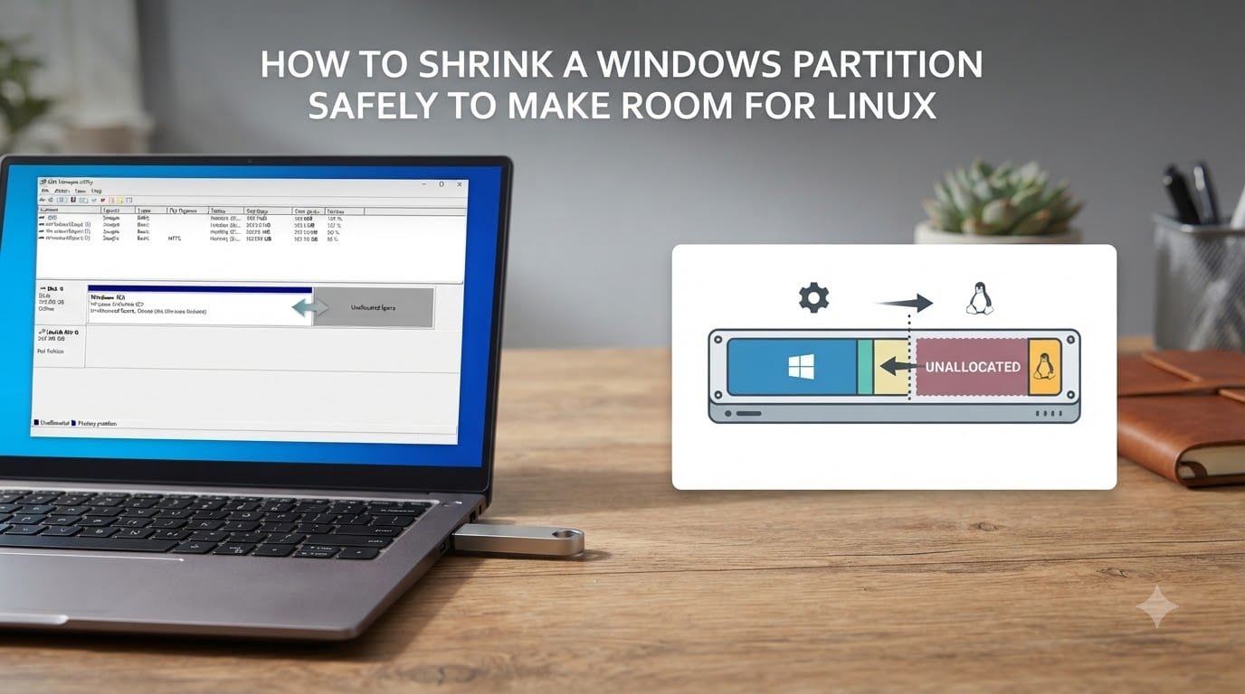 How to Shrink a Windows Partition Safely to Make Room for Linux
