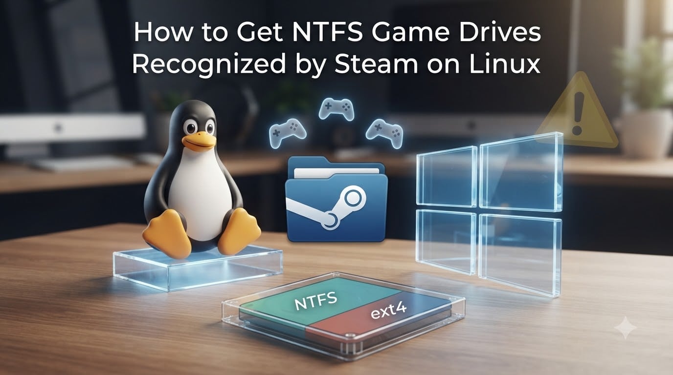How to Get NTFS Game Drives Recognized by Steam on Linux