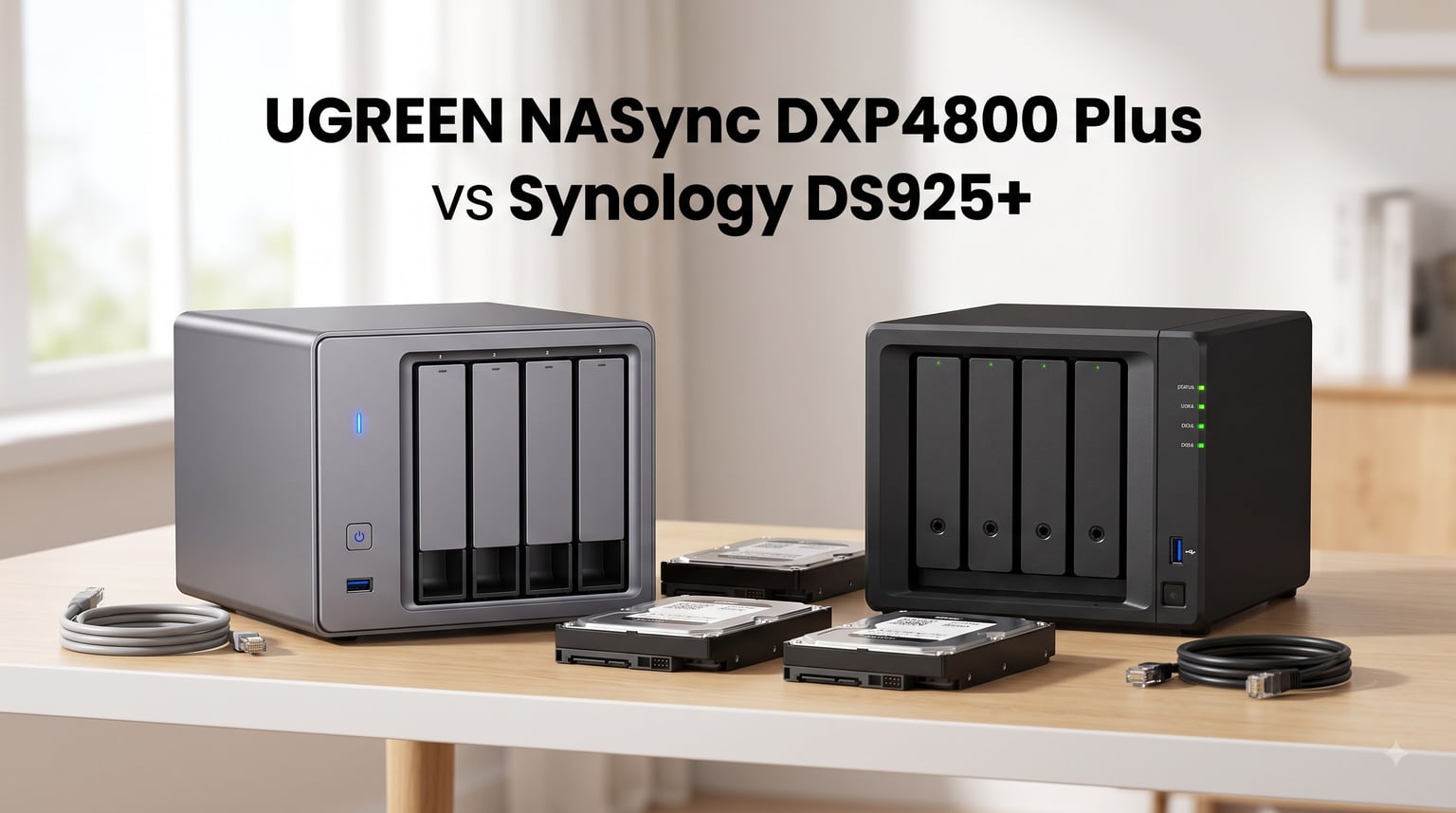 UGREEN NASync DXP4800 Plus vs Synology DS925+
